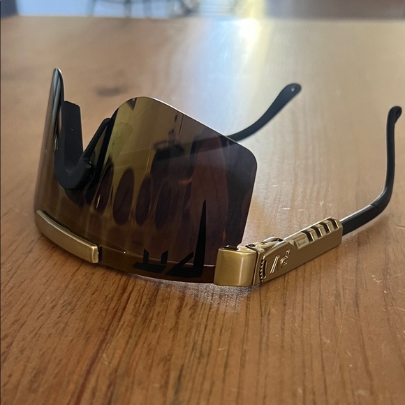 Pit Viper Gold and Black Sunglasses - Picture 1 of 5